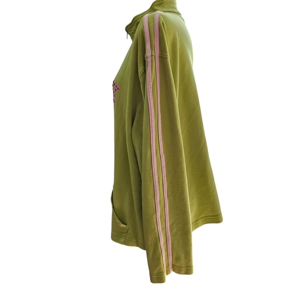 Disney Tinkerbell Cotton Sweat Jacket XL Green - Picture 8 of 9